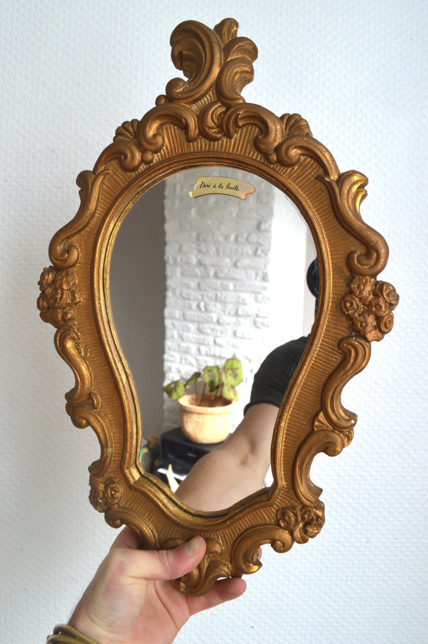 Miroir baroque doré