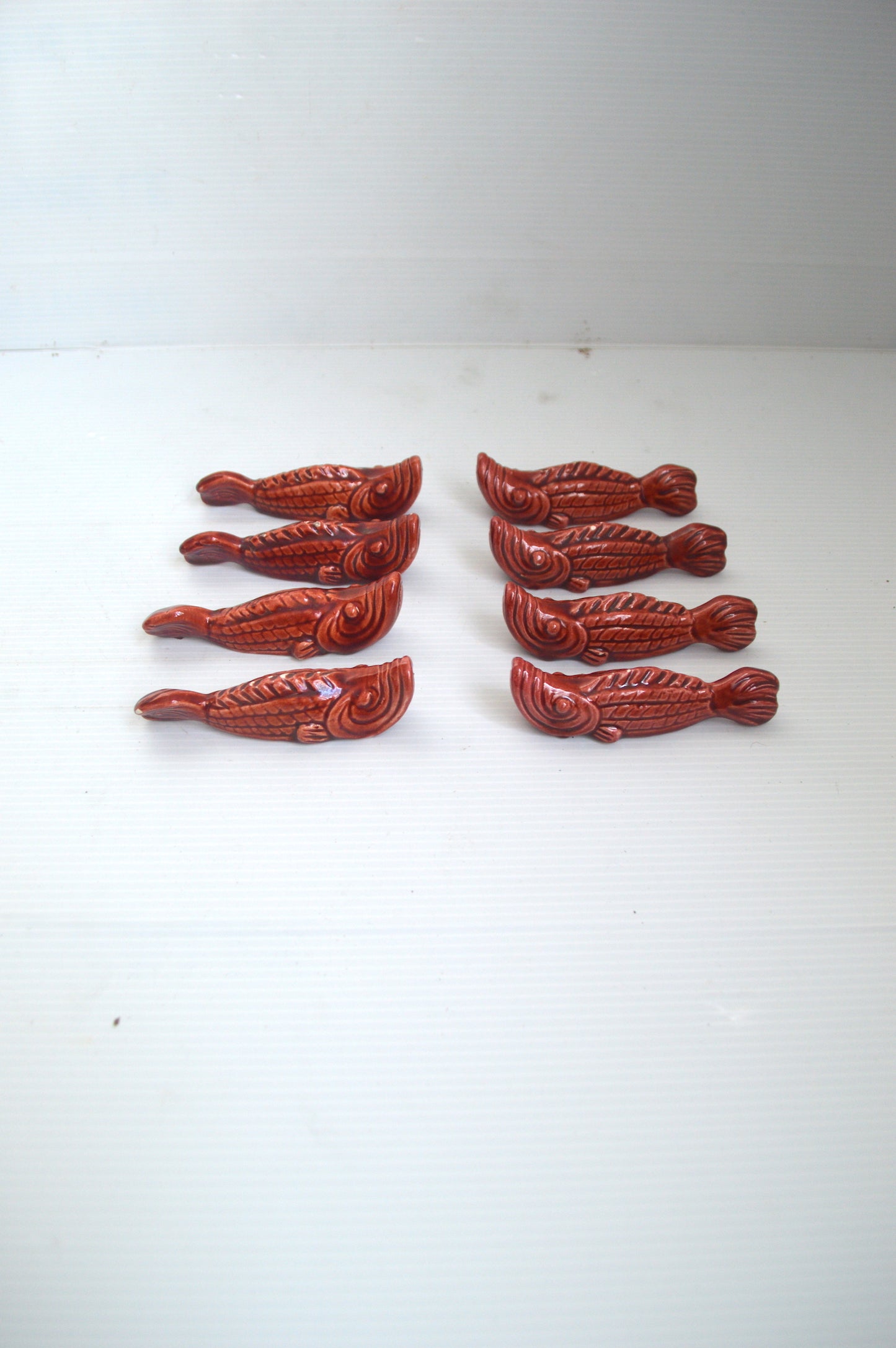 Repose-couteaux Poissons en barbotine