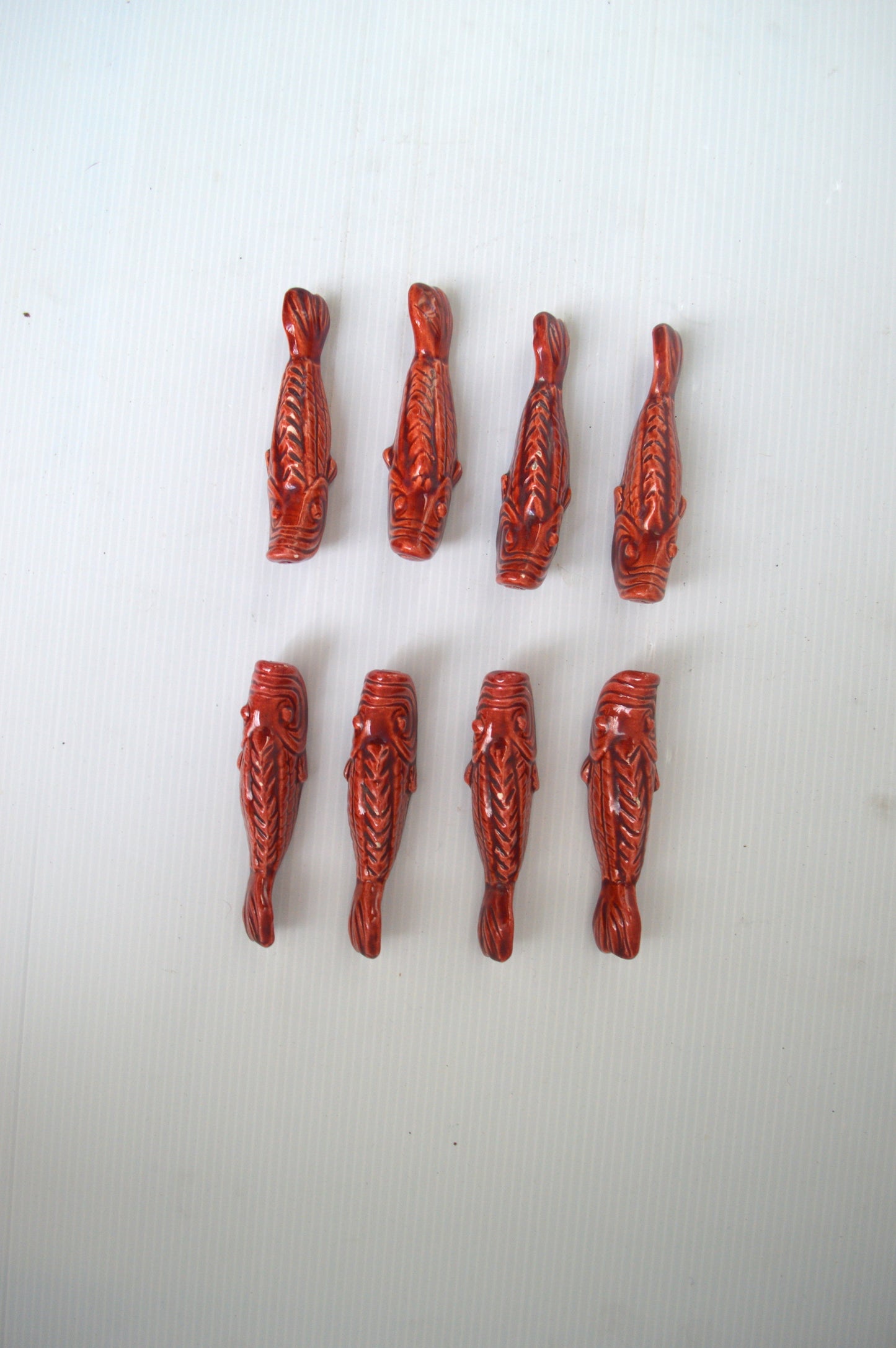 Repose-couteaux Poissons en barbotine