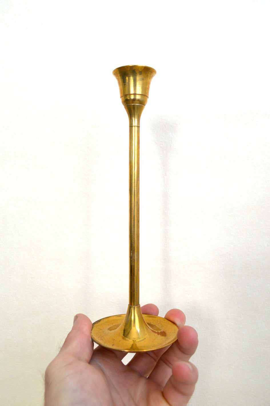 Ensemble de 4 bougeoirs en laiton