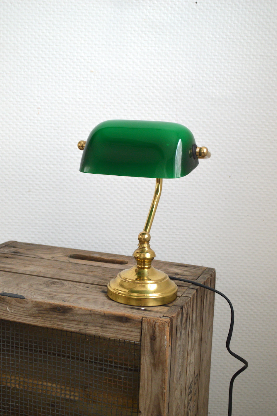 ancienne lampe de banque