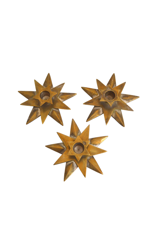 Bougeoirs étoiles