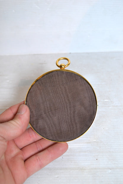 Cadre rond doré