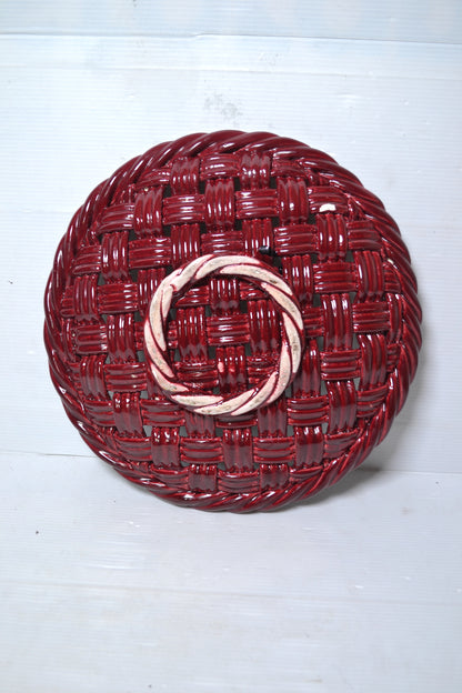 Corbeille en céramique tressée