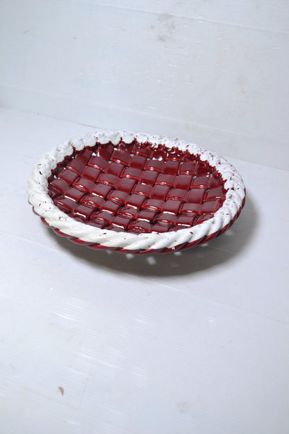 Corbeille en céramique tressée