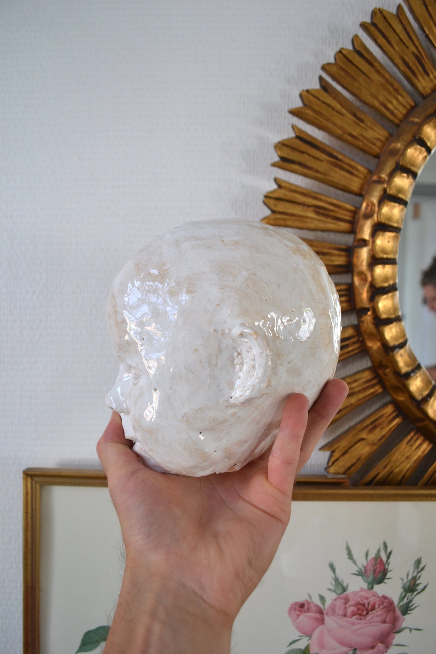 Visage d'enfant à suspendre