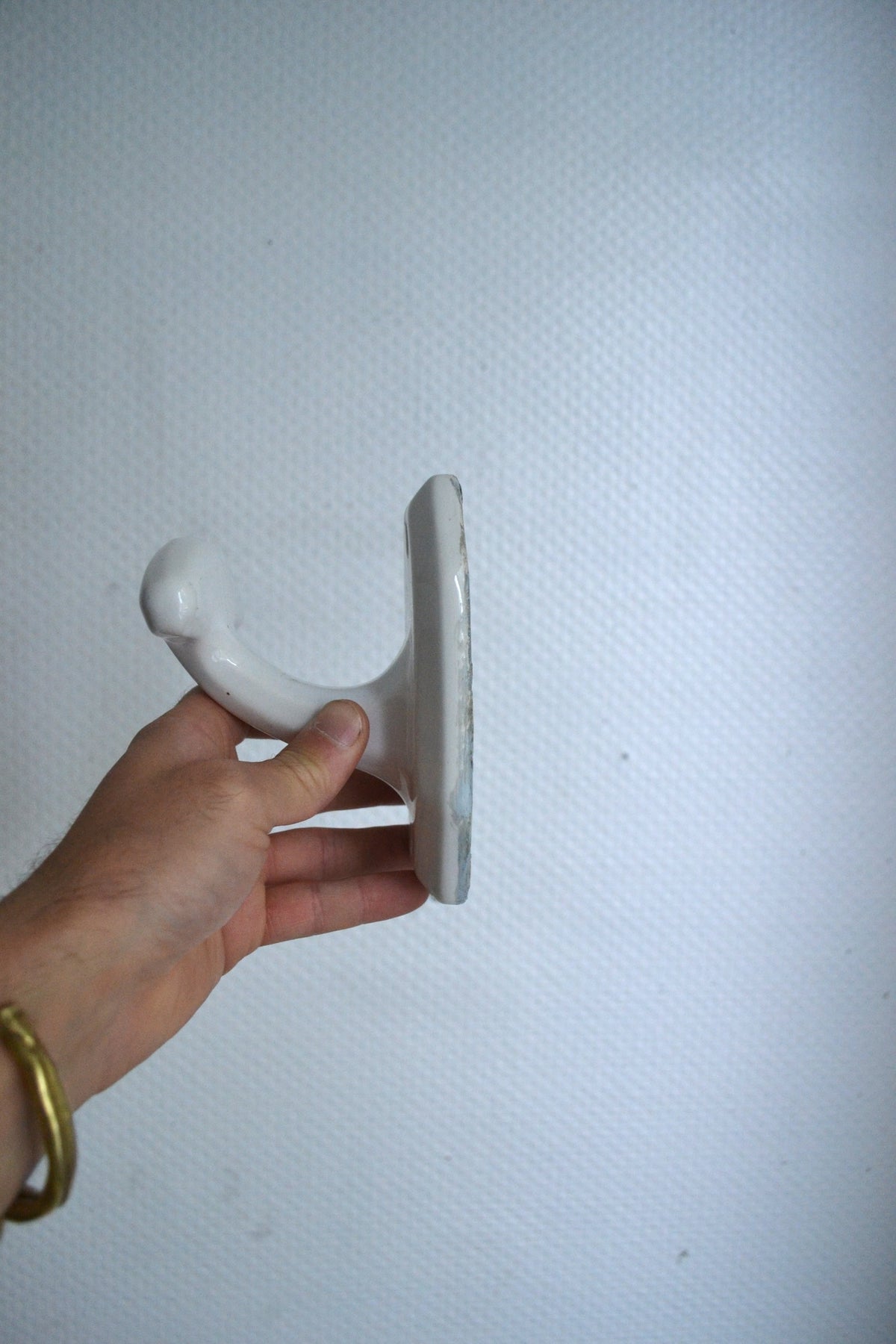 Patère en porcelaine