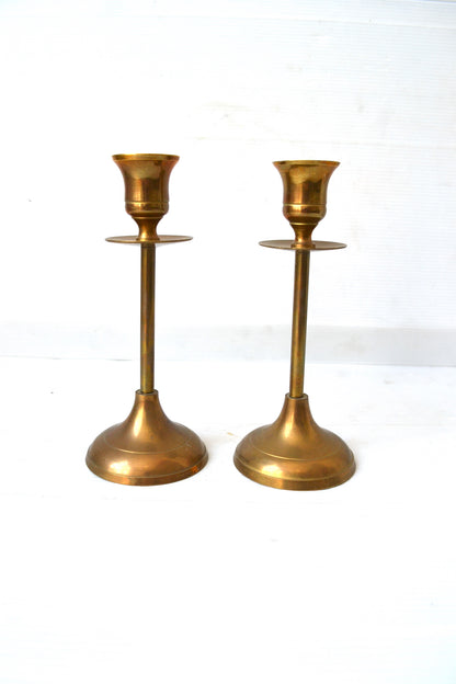 Bougeoirs en laiton