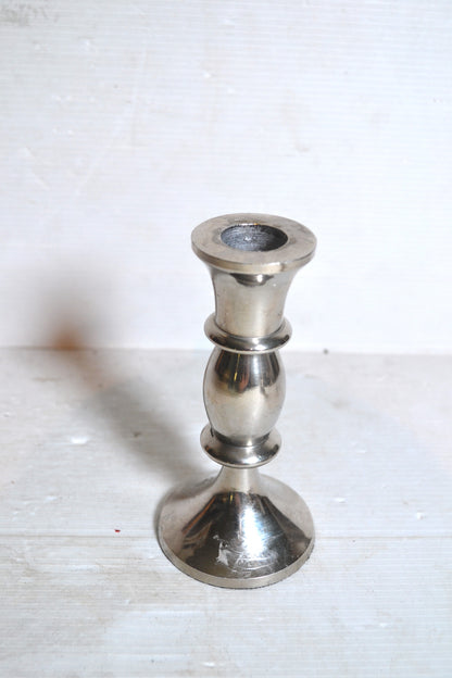 Bougeoir argenté