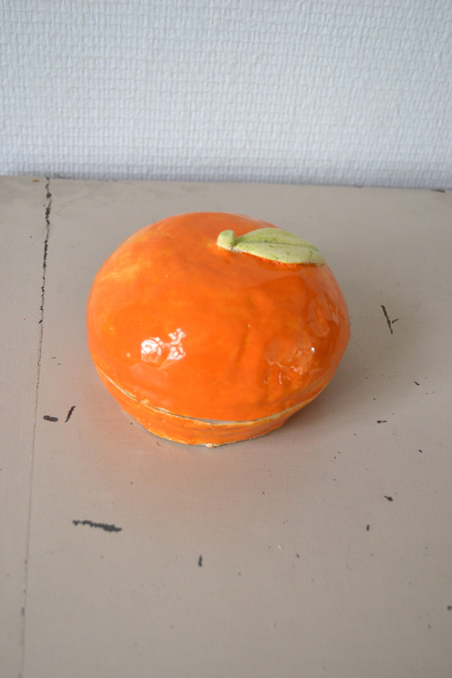 Cendrier Orange en céramique