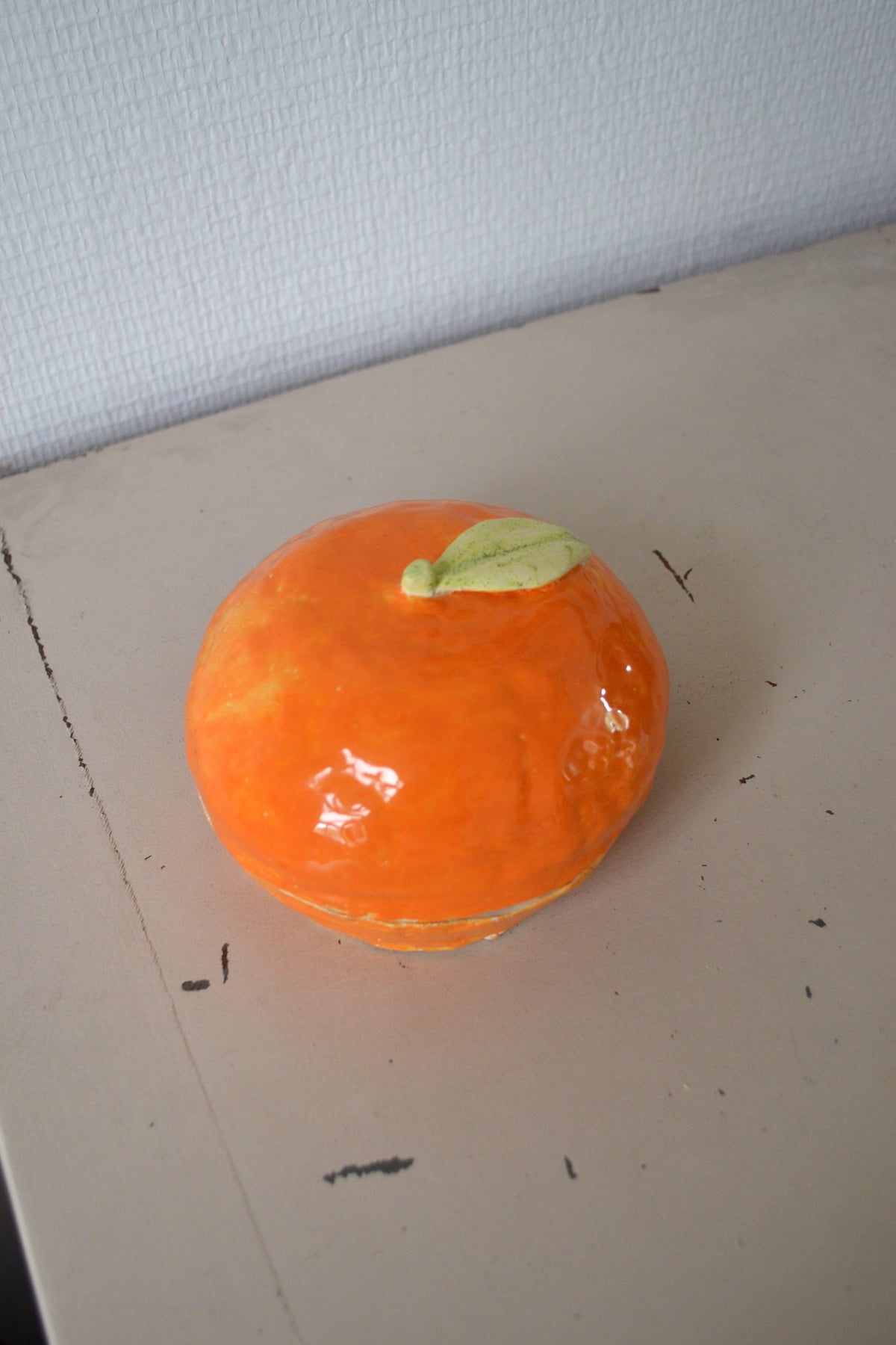 Cendrier Orange en céramique