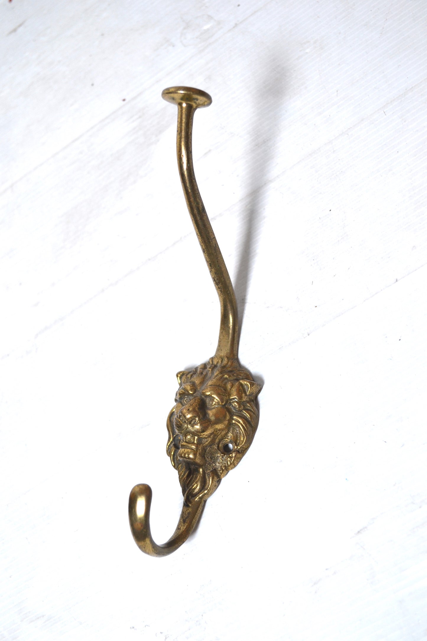 Patère dorée tête de lion