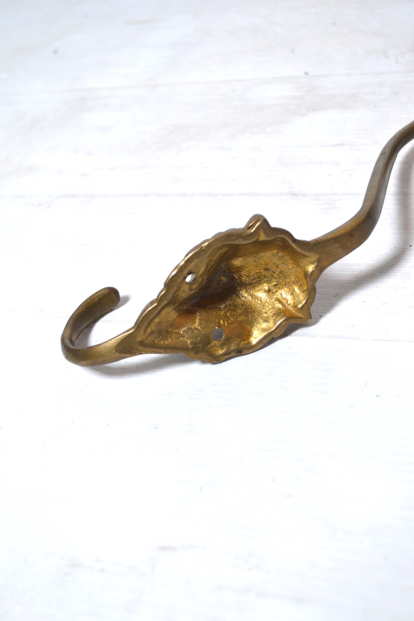 Patère dorée tête de lion