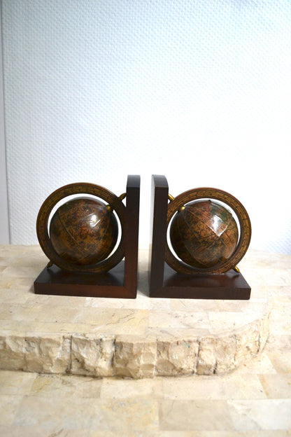 Serre-livres Globes terrestres