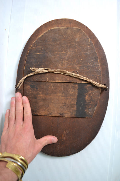 Miroir Oval en bois