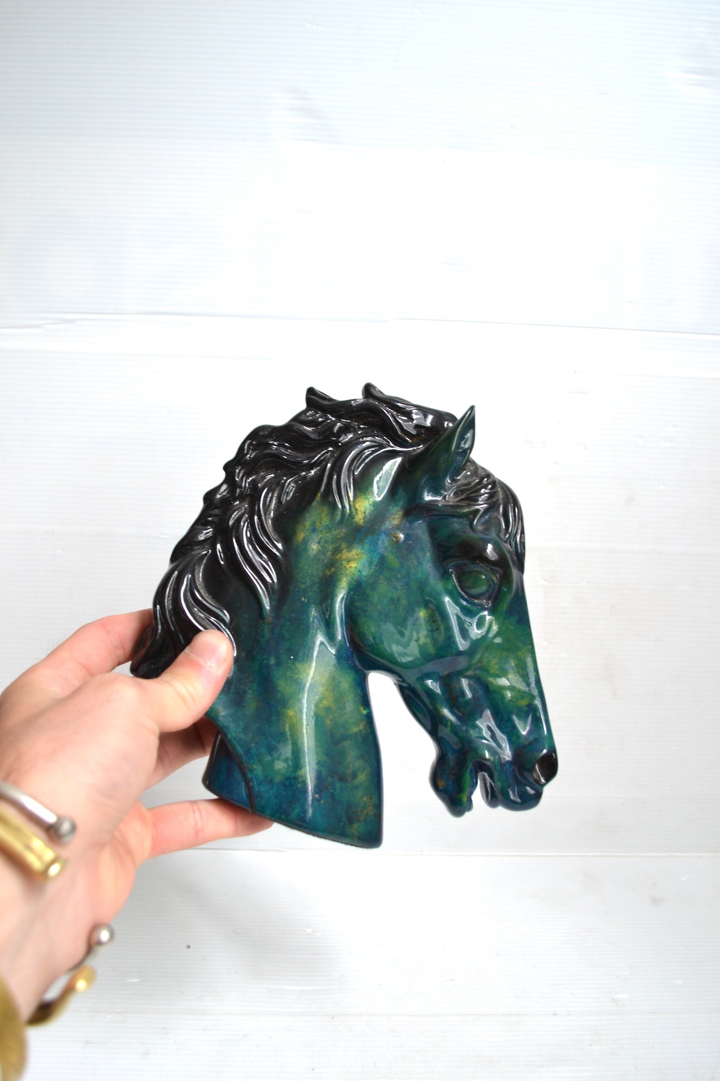 Tête de cheval en résine