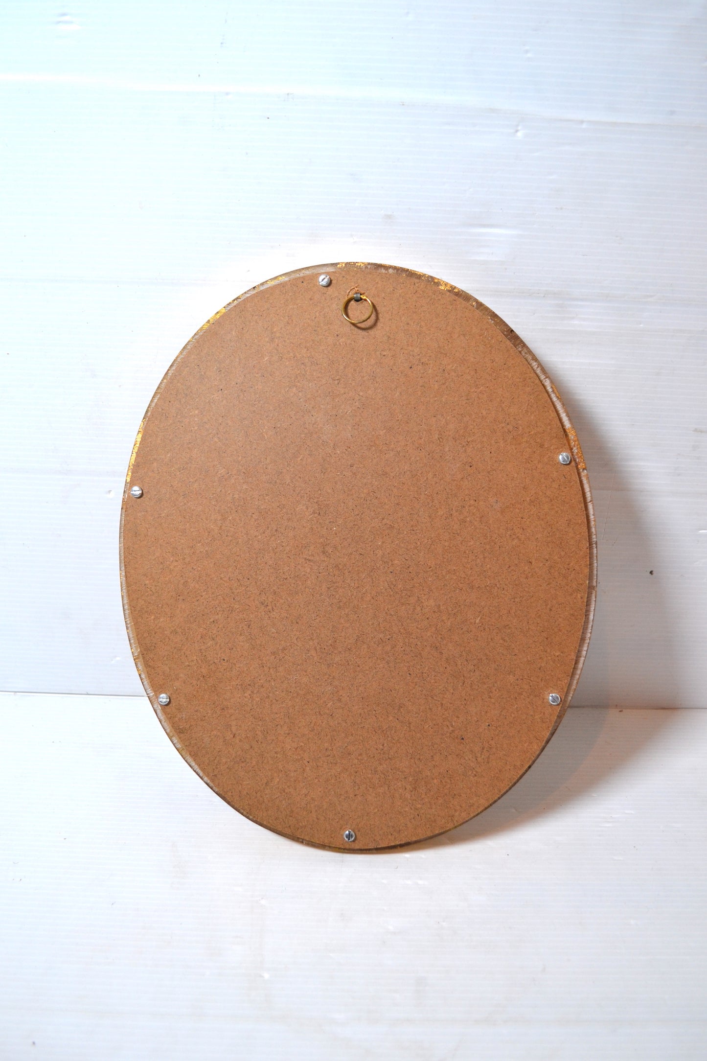Cadre oval doré