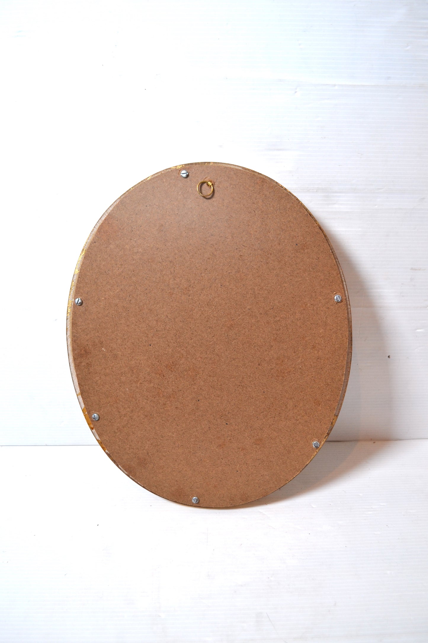 Cadre oval doré
