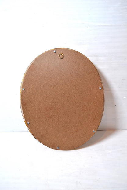 Cadre oval doré