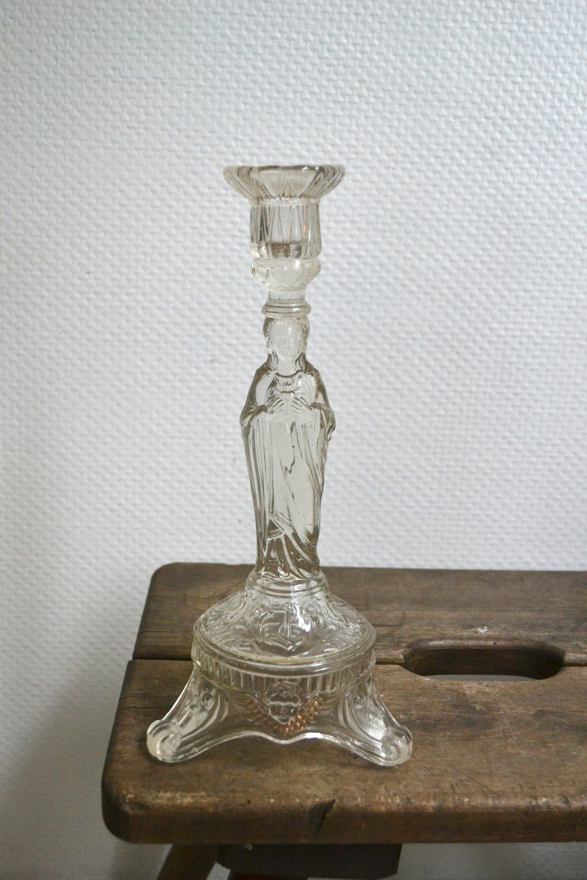 Bougeoir en verre