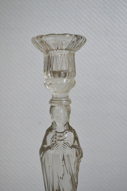 Bougeoir en verre