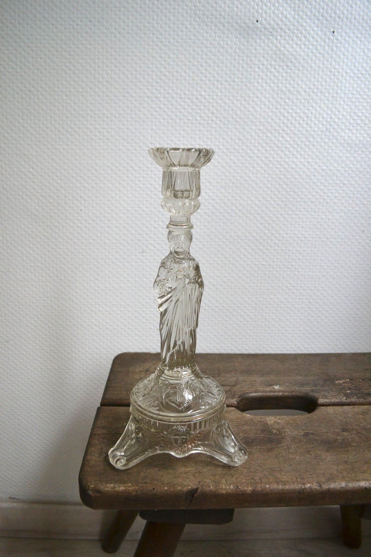 Bougeoir en verre