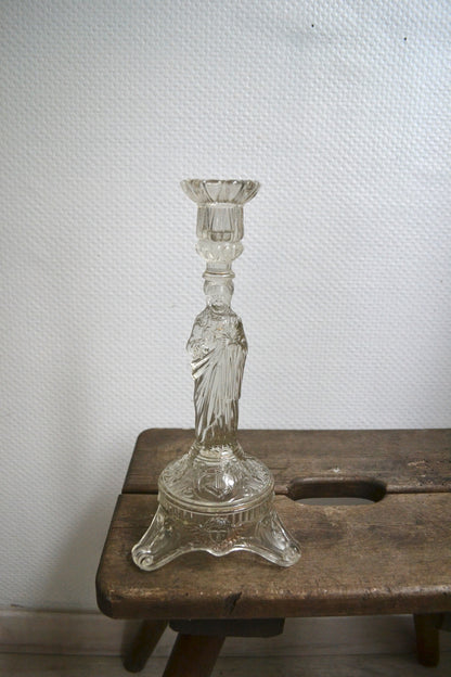 Bougeoir en verre