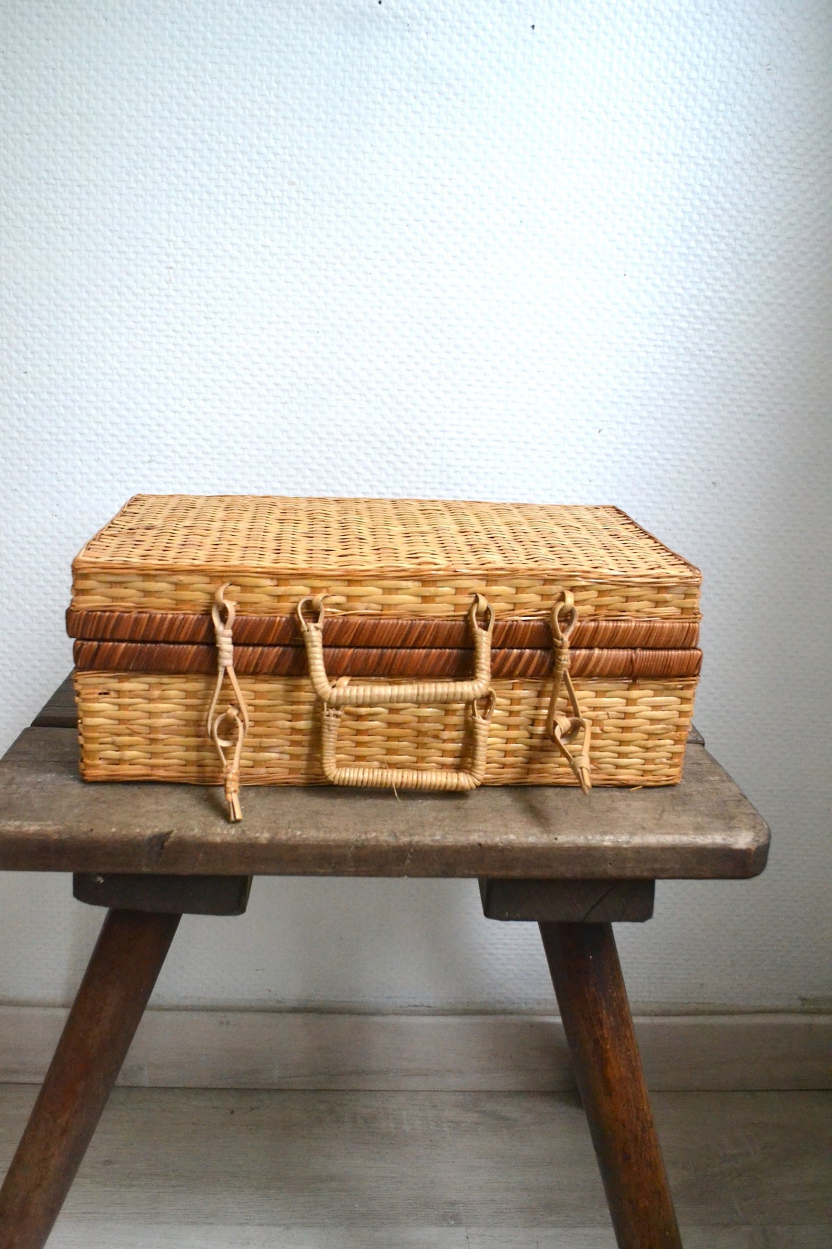 Valise en osier