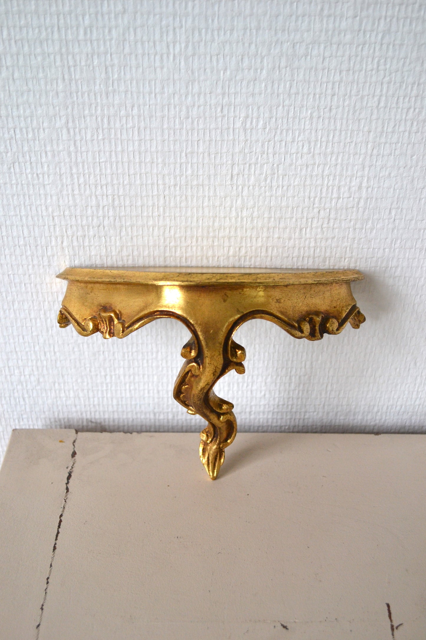 Console baroque dorée