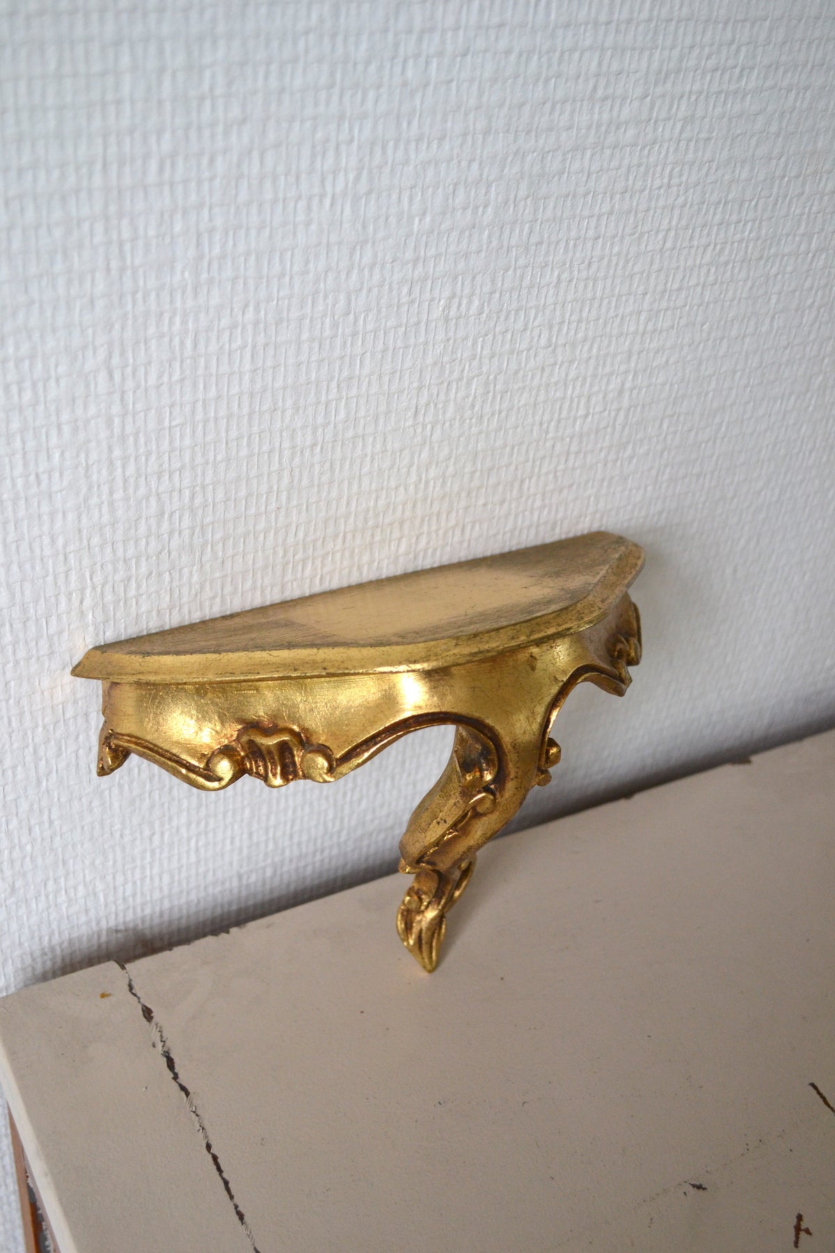 Console baroque dorée