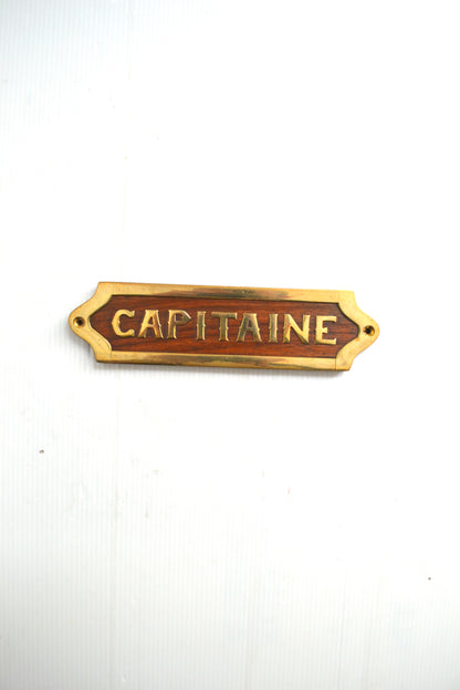 Plaque Capitaine