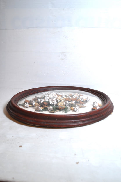 Grand cadre au verre bombé