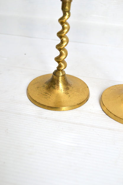 Bougeoirs torsadés