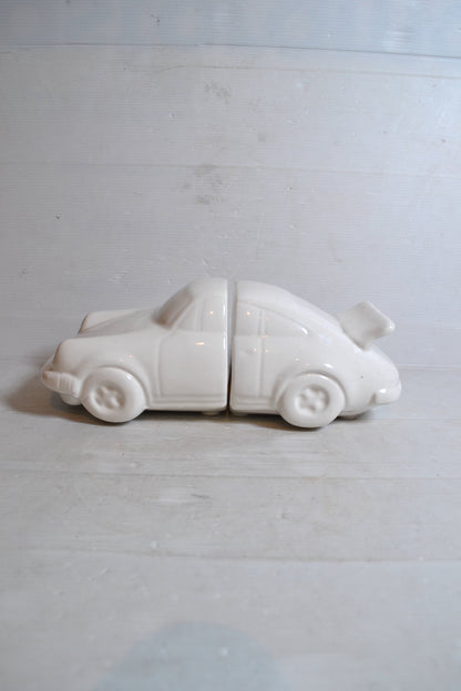 Serre-livres vintage en céramique Porsche années 80s