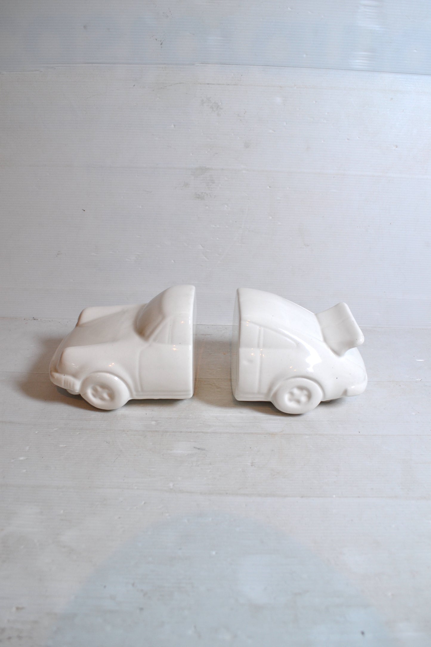Serre-livres vintage en céramique Porsche années 80s