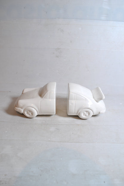 Serre-livres vintage en céramique Porsche années 80s