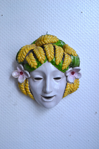 Masque italien en barbotine
