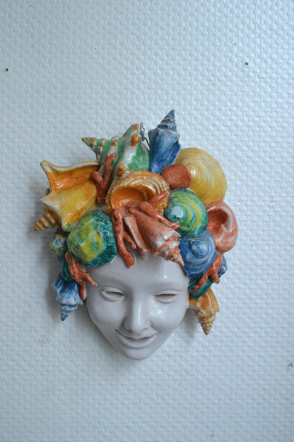 Masque italien en barbotine