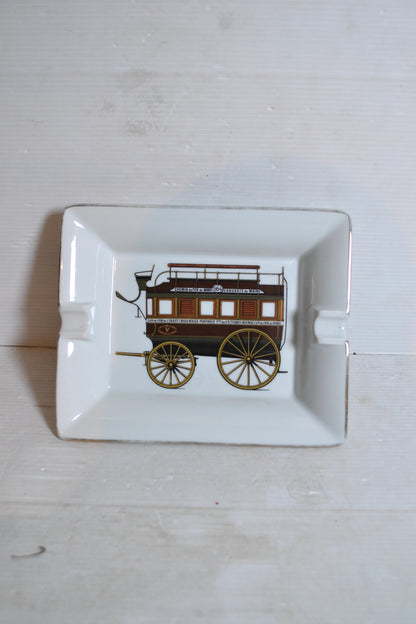 Cendrier en porcelaine de Limoges