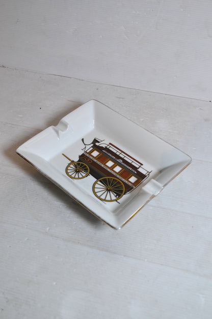Cendrier en porcelaine de Limoges
