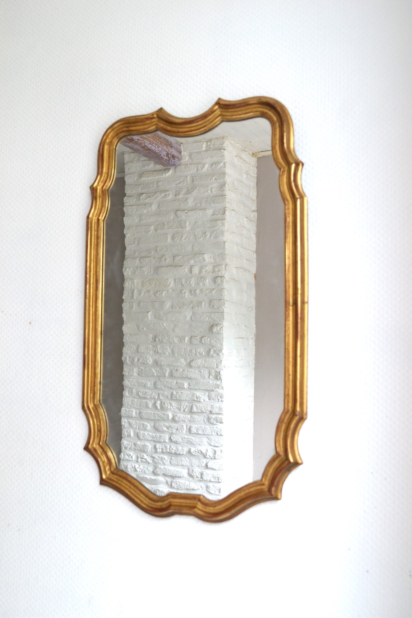 Grand miroir doré