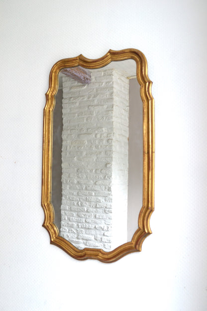 Grand miroir doré