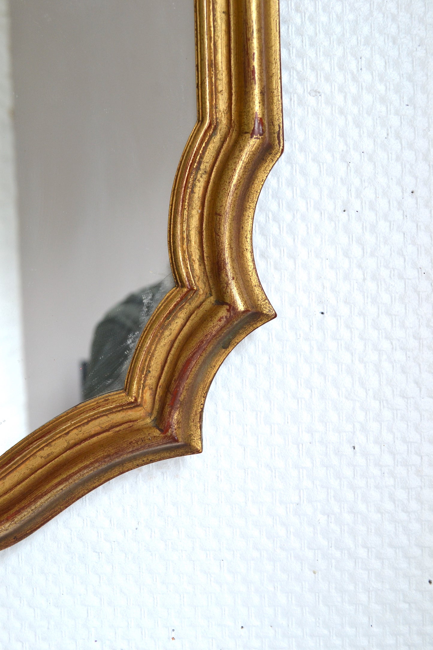 Grand miroir doré