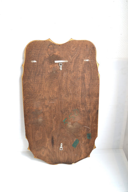 Grand miroir doré