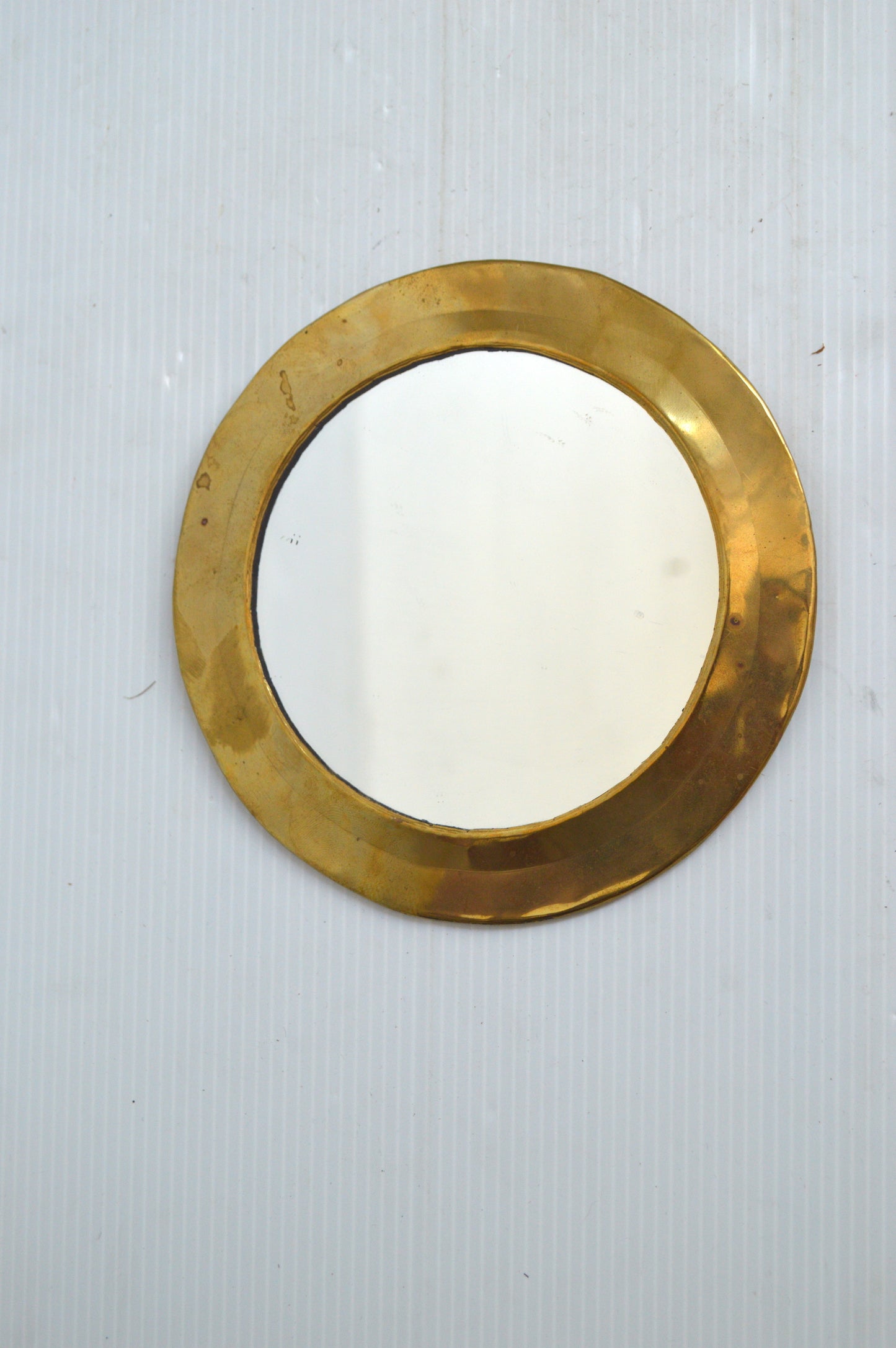 Miroir rond en laiton
