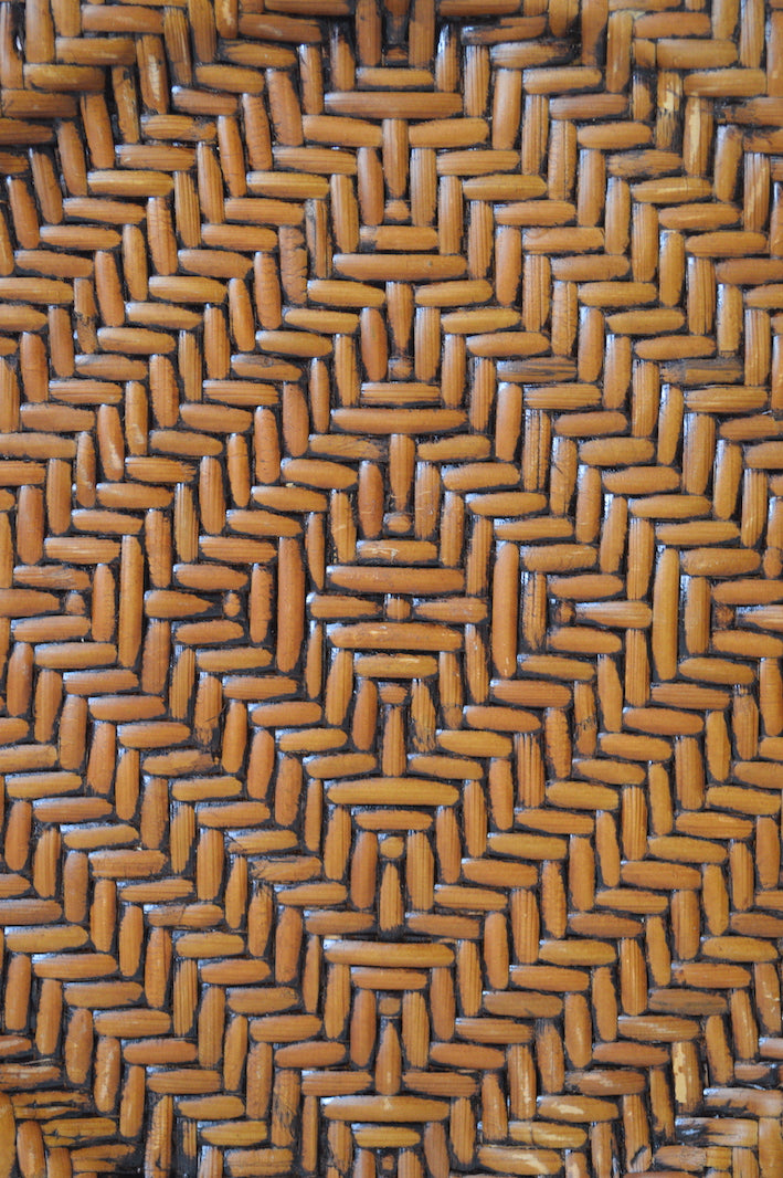 Plateau à café en rotin