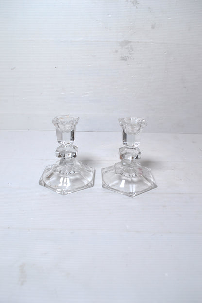 Bougeoirs en verre