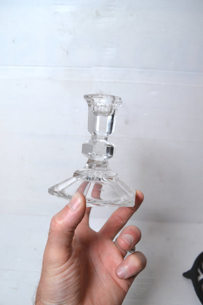 Bougeoirs en verre