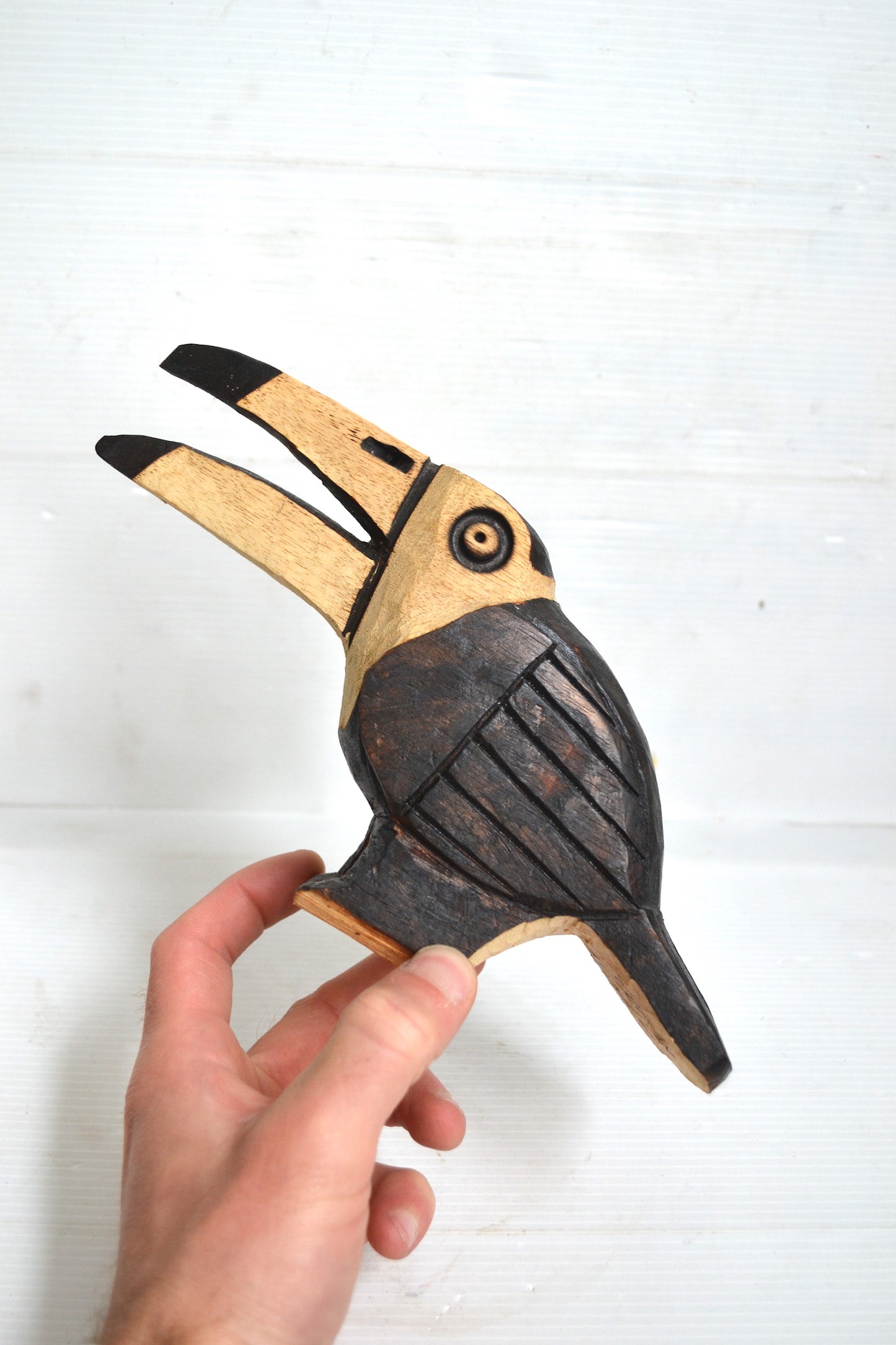 Toucan en bois