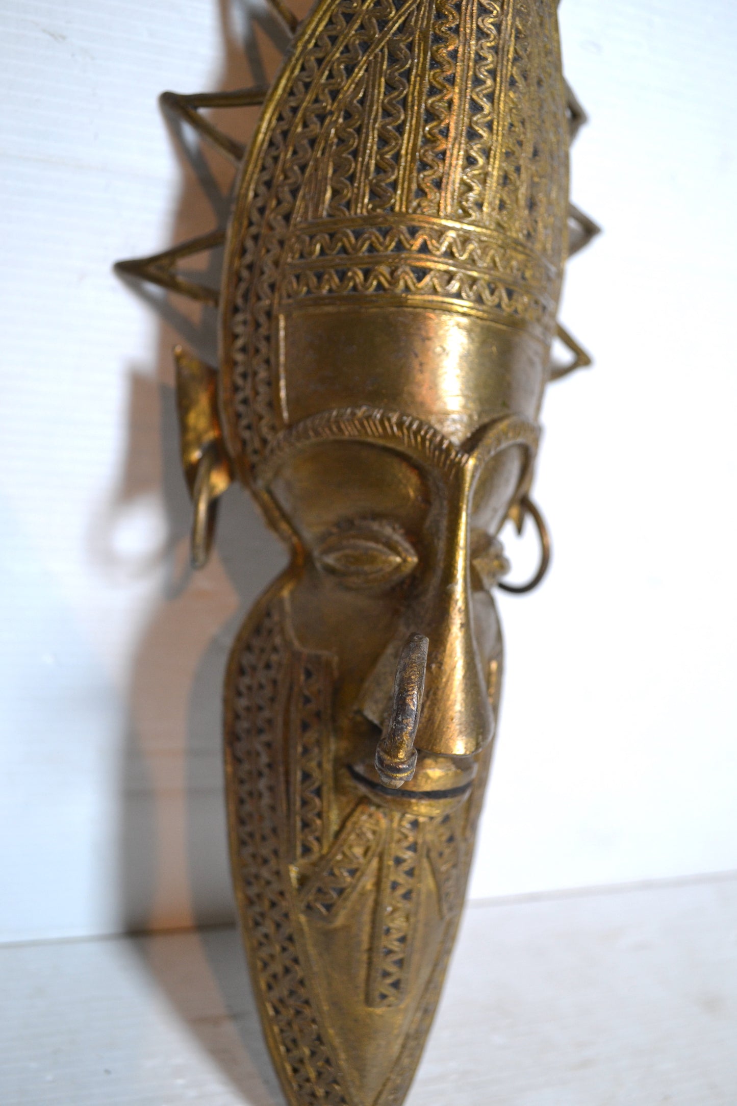 Masque en bronze